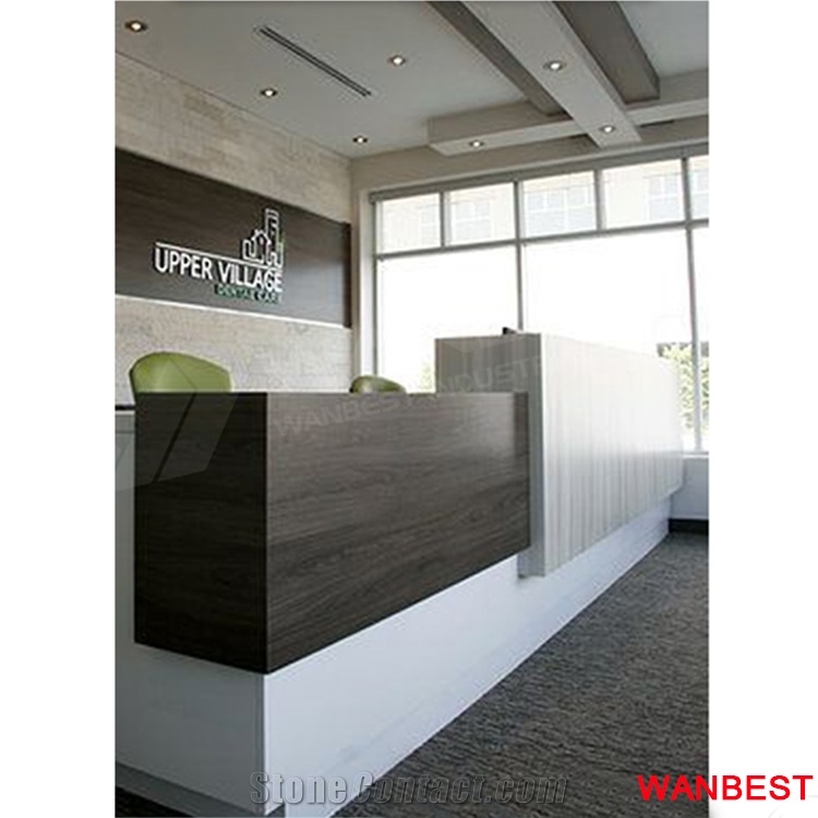China Artificial Stone Beauty Salon Office Restaurant Reception Desk