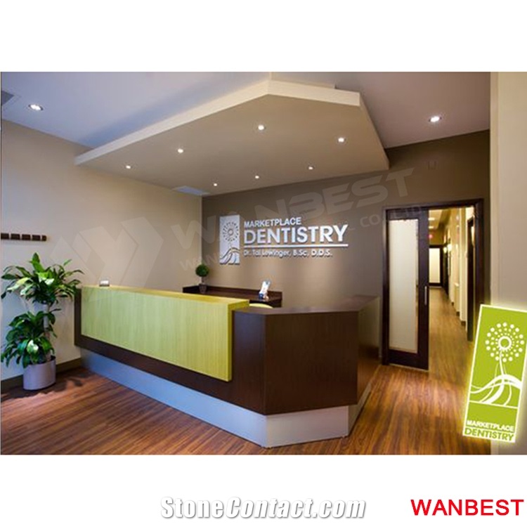 China Factory Acrylic Hotel Lobby Salon Gym Reception Desk