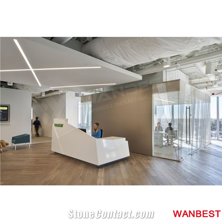 China Factory Acrylic Hotel Lobby Salon Gym Reception Desk