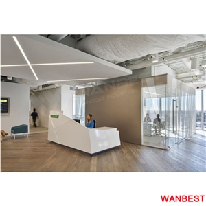 China Factory Acrylic Hotel Lobby Salon Gym Reception Desk