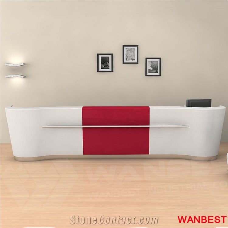 China Factory Acrylic Hotel Lobby Salon Gym Reception Desk