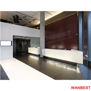 Luxury Acrylic Hall Gym Office Front Counter Reception Desk