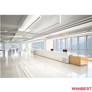 Luxury Acrylic Long Hotel Lobby Company Reception Desk