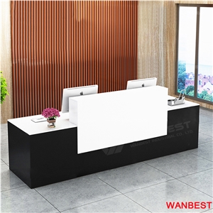 Luxury Artificial Marble Hotel Company Lobby Hall Round Reception Desk