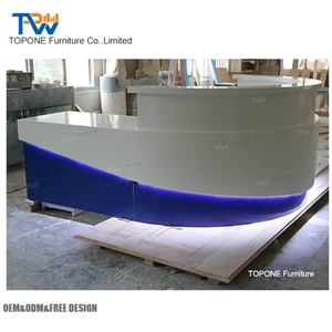 China Factory Office Furniture Acrylic Solid Surface White Reception Counter Tops, Interior Stone Acrylic Solid Surface Office Reception Counter Desk