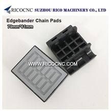 Edgebander Chain Pads 79x61mm, Cnc Track Pads, Rubber Tracking Pads