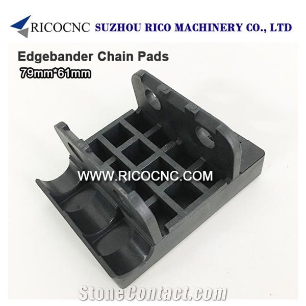 Edgebander Chain Pads 79x61mm, Cnc Track Pads, Rubber Tracking Pads