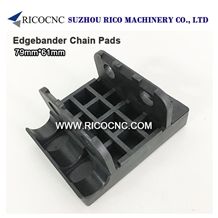 Edgebander Chain Pads 79x61mm, Cnc Track Pads, Rubber Tracking Pads