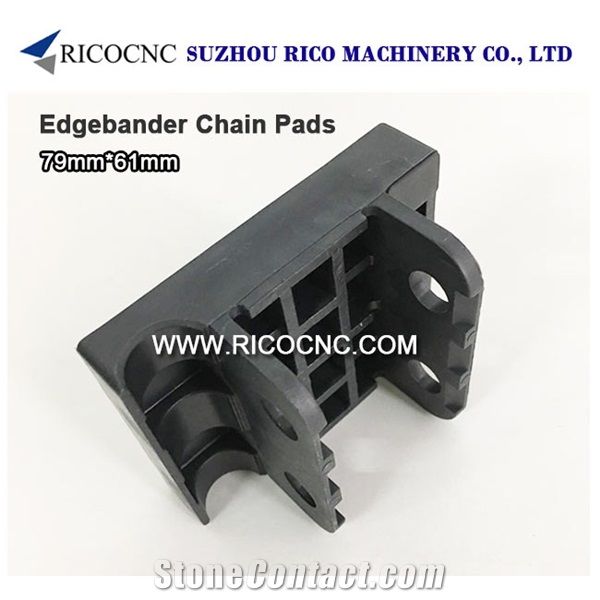 Edgebander Chain Pads 79x61mm, Cnc Track Pads, Rubber Tracking Pads