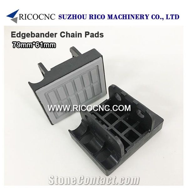 Edgebander Chain Pads 79x61mm, Cnc Track Pads, Rubber Tracking Pads