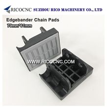 Edgebander Chain Pads 79x61mm, Cnc Track Pads, Rubber Tracking Pads