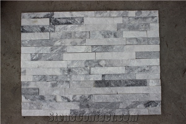 White Quartzite Culture Stone,Natural Ledge,Interior Stone