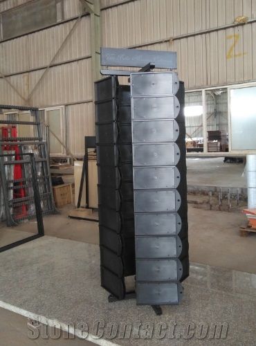 Metal Mosaic Quartz Granite Rotating Display Stand Rack Showromm Fair