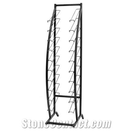 Metal Waterfall Display Stand Rack for Onyx Granited Marble Limestone Ceramic Tile Porcelain Xiamen China
