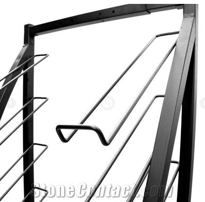 Metal Waterfall Display Stand Rack for Onyx Granited Marble Limestone Ceramic Tile Porcelain Xiamen China