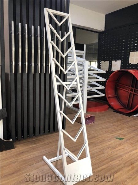 Tile/Carpet/Granite/Marble/Onyx/Limestone/Travertine/Quartz/Basalt/Stone/Hardwood/Marble Slabs Display Rack Showroom Stand Xiamen China