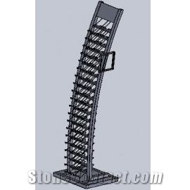 Waterfall Quartz Dislay Rack Tile Stand Marble Display Stands Racks