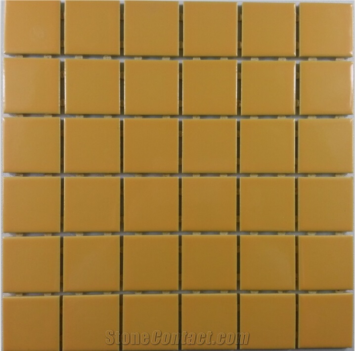Yellow Matt Ceramic Mosaic