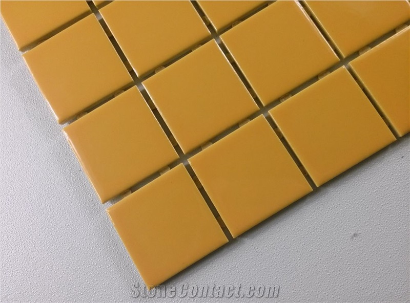 Yellow Matt Ceramic Mosaic