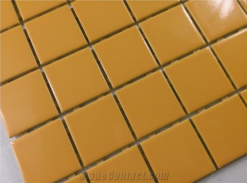 Yellow Matt Ceramic Mosaic