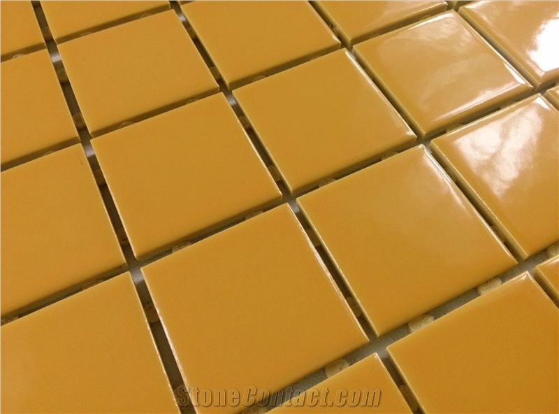 Yellow Matt Ceramic Mosaic