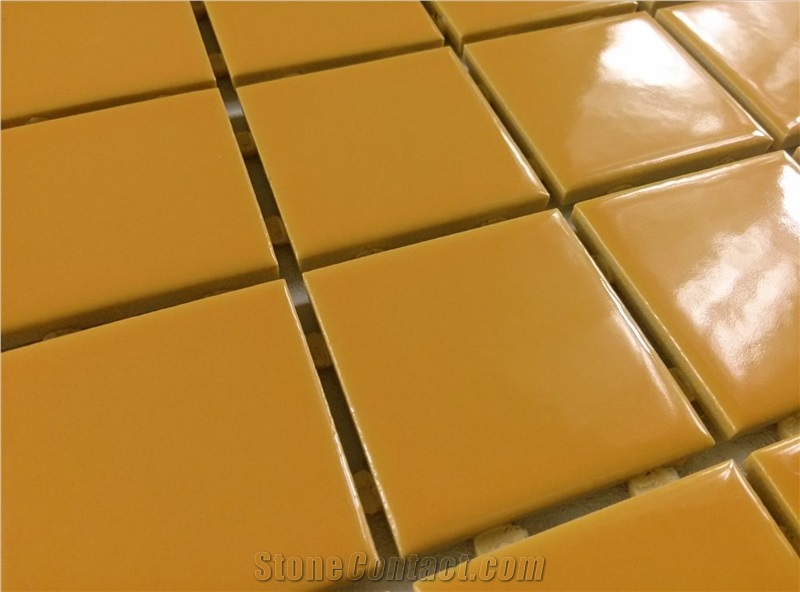 Yellow Matt Ceramic Mosaic