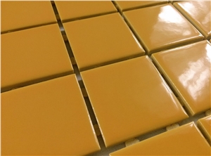 Yellow Matt Ceramic Mosaic