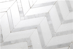 Carrara White Mosaic Polished,White Marble Mosaic Pattern,Professional Mosaic Factory,Mosaic Manufacturer