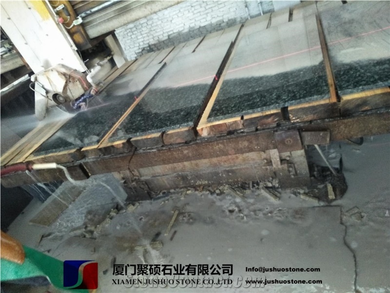 Verde Fountain Granite Tiles/Slabs, Wall & Floor Covering, Skirting
