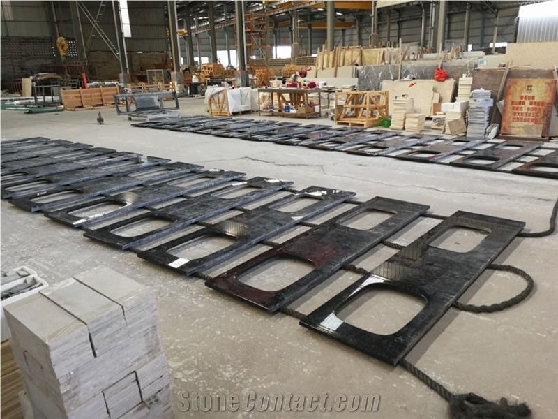 Angola Brown High Glossy Bathroom Countertops,Vanity Top for Hotel
