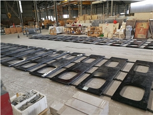 Angola Brown High Glossy Bathroom Countertops,Vanity Top for Hotel