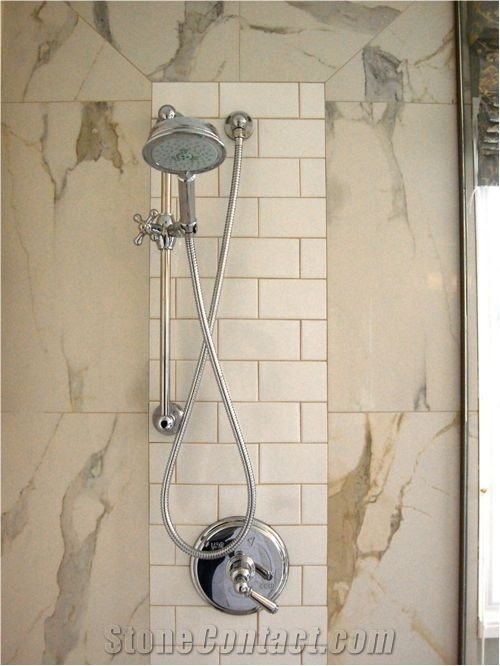 Calacatta Carrara White Marble Bathroom Top,Vanity Top Customzied