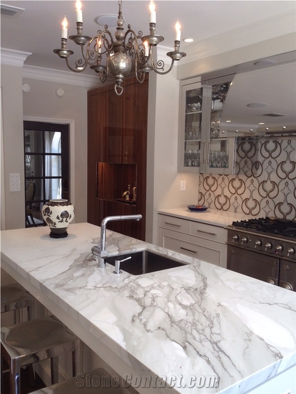Calacatta Carrara White Marble Bathroom Top,Vanity Top Customzied