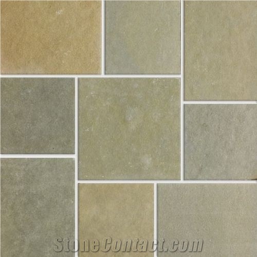 Kota Brown Limestone Pattern Flooring Tiles