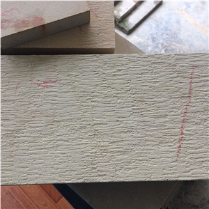 Beige Sandstone Natural Finished China Rough Cube Stone Brick Pavers