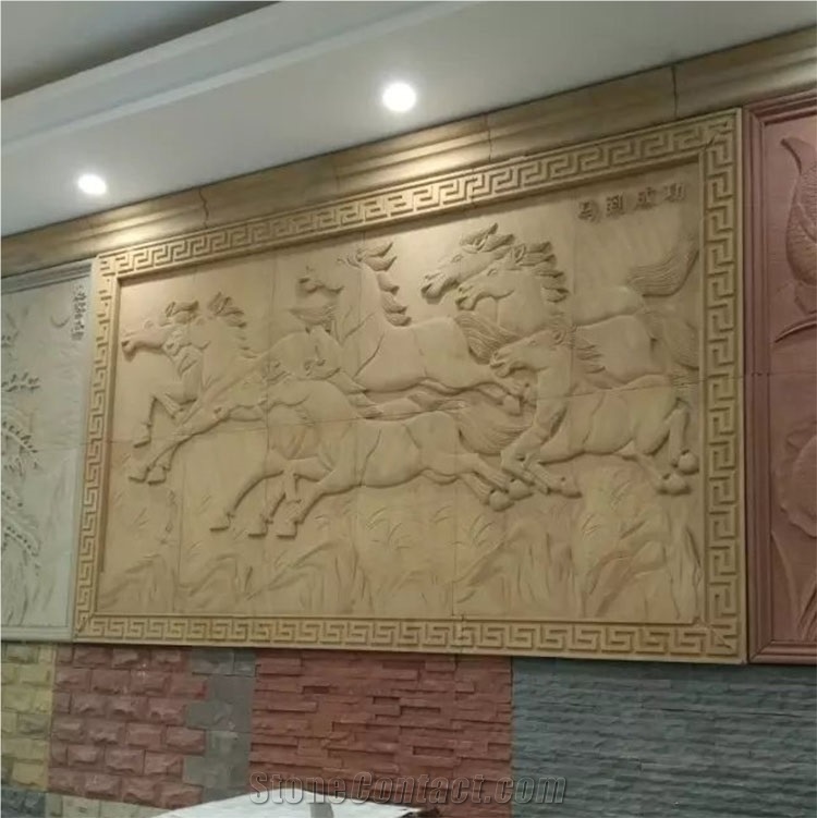 Chinese Hand Carved Sandstone Lion Statue for Sale Customer Size
