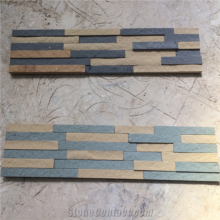 Natural Sandstone Culture Stone 3d Wall Cladding