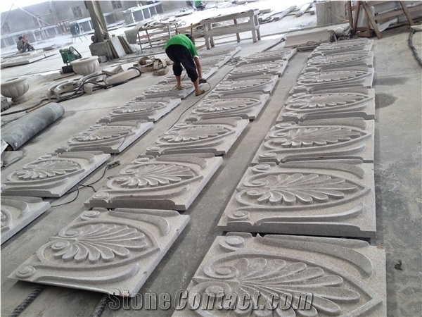 3d Cnc Beige Marble Flower Screen,Flower Window Wall Relief
