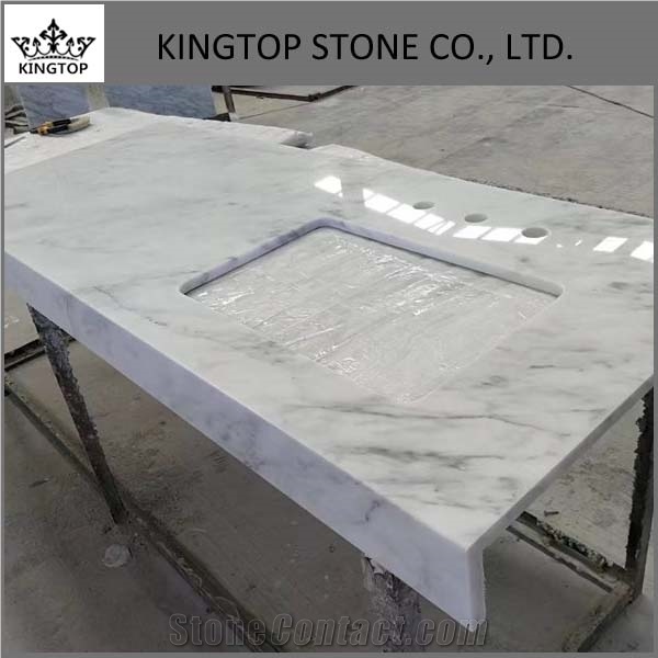Bianco Di Carrera White Bathroom Vanity Tops