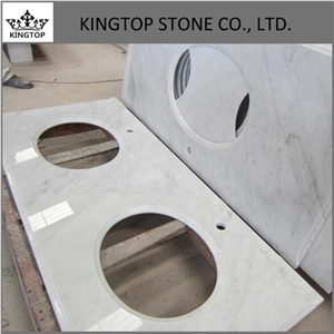 Bianco Di Carrera White Bathroom Vanity Tops
