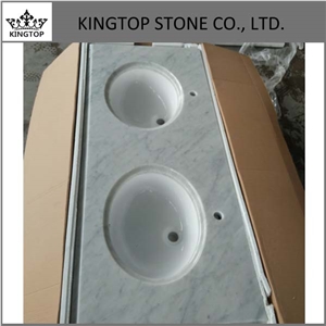 Bianco Di Carrera White Bathroom Vanity Tops