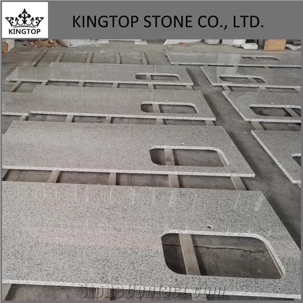 Chinese G655,Tongan White Granite Prefab Kitchen Countertop,Islands Top