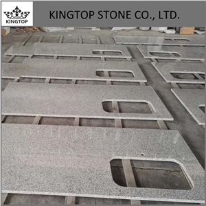 Chinese G655,Tongan White Granite Prefab Kitchen Countertop,Islands Top