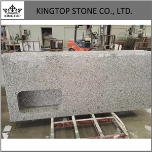 Chinese G655,Tongan White Granite Prefab Kitchen Countertop,Islands Top
