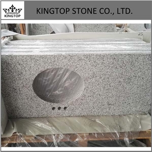 Chinese G655,Tongan White Granite Prefab Kitchen Countertop,Islands Top