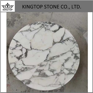 Italy Arabescato White Marble Round and Square Table Top with Plywood Italy Arabescato White Marble Round and Square Table Top with Plywood