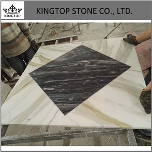 New Bardiglio Cnc Waterjet Medalllion for Floor Tile for Hotel Project