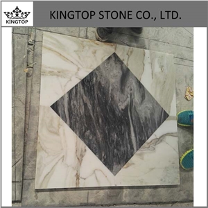 New Bardiglio Cnc Waterjet Medalllion for Floor Tile for Hotel Project