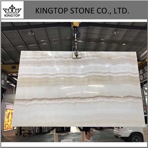 Own Factoryturkey White Tiger Onyx,Straight Veining Slabs,Floor Tile