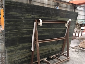 Brazil Green Verde Bamboo Quartzite Slab